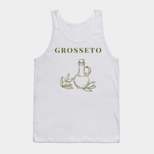 Grosseto Olive Oil Graphic Italy Tank Top